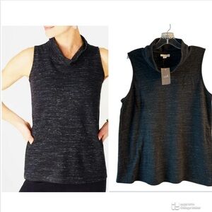 NWT J. Jill Women's Sleeveless Black Top